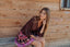 SABANA BROWN SHORT DRESS