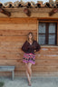 SABANA BROWN SHORT DRESS