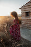 KENIA RED SMOCKING DRESS