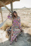GRASSE AQUA LONG DRESS