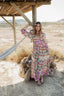 GRASSE AQUA LONG DRESS