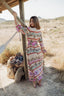 GRASSE AQUA LONG DRESS