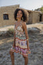 GRASSE AQUA SHORT DRESS