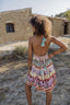 GRASSE AQUA SHORT DRESS