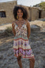 GRASSE AQUA SHORT DRESS
