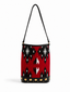 BOLSO SELAIA HOBO ROJO Y NEGRO