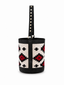 BOLSO SELAIA BUCKET BEIGE Y ROJO