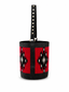 BOLSO SELAIA BUCKET ROJO Y NEGRO