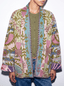 Chaqueta Kimono Bordada Reversible – Aqua