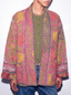 Chaqueta Kimono Bordada Reversible – Frambuesa