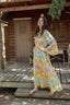 MARRAKECH AQUA LONG DRESS