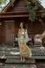 MARRAKECH AQUA LONG DRESS