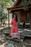 SABANA RED LONG DRESS