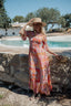 MAUI ORANGE SMOCKING DRESS
