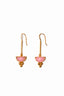 BOUCLES D'OREILLES LONGUES AIGUE-MARINE