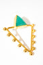 PENDIENTES TRIANGLE AQUA