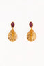 BOUCLES D'OREILLES LONGUES AIGUE-MARINE