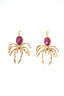 BOUCLES D'OREILLES LONGUES AIGUE-MARINE