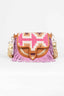 MEDELLIN BROWN PINK SHOULDER BAG