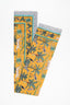 Long multi-use pareo with yellow jungle print