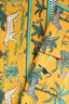 Long multi-use pareo with yellow jungle print