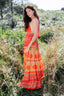 MAURICIO ORANGE LONG DRESS