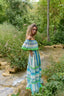 FRIDA AQUA LONG DRESS