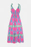 PINK PINEAPPLE LONG DRESS