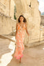 NILE NEON ORANGE LONG DRESS