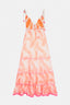 NILO NEON NARANJA VESTIDO LARGO