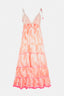 NILE NEON ORANGE LONG DRESS