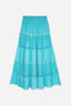 MARTINIQUE BLUE LONG SKIRT SET