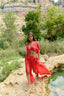 BONAIRE RED LONG PANTS SET