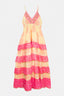 PINEAPPLE LEMON STRAPS LONG DRESS