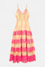 PINEAPPLE LEMON STRAPS LONG DRESS